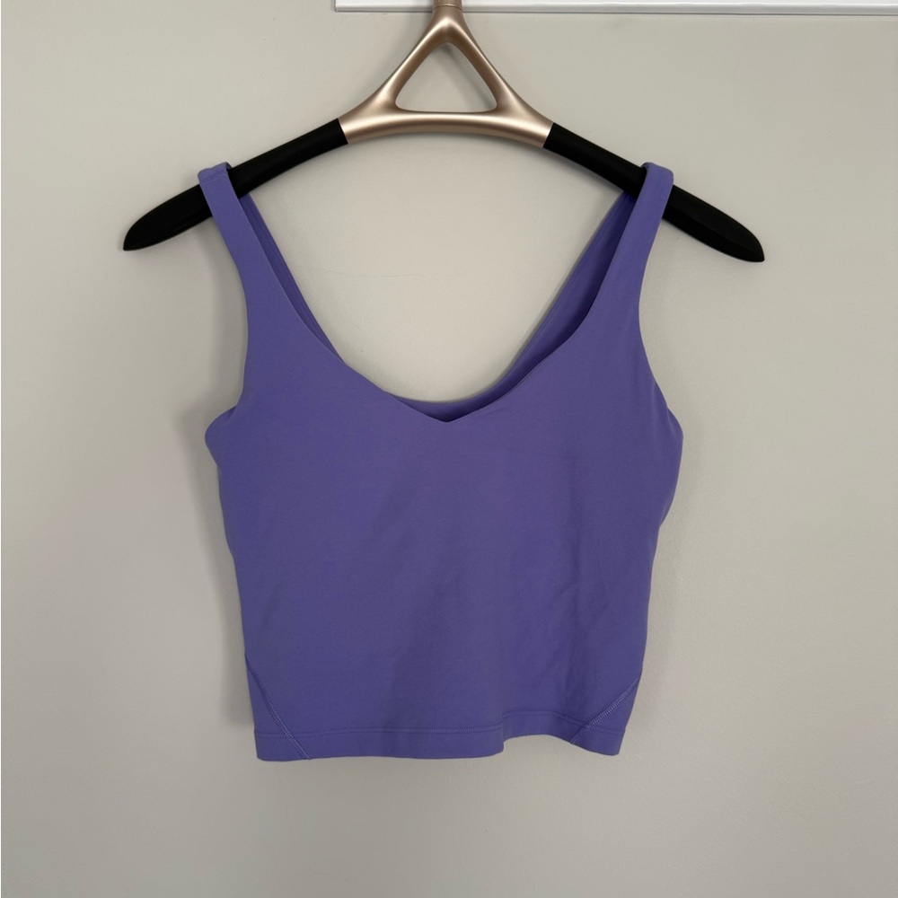 Lululemon Purple Fitted Crop Tank Top Sleeveless